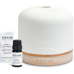 NEOM Wellness Pod Luxe Electronic Diffuser & Lavender, Jasmine & Sandalwood Essential Oil Blend, 10mlc