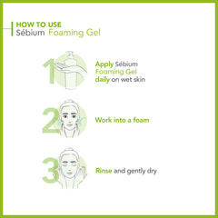 Bioderma Sebium Purifying Cleansing Foaming Gel - Combination to Oily Skin, 200ml