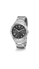 GUESS US Men's Silver-Tone Multifunction Watch, one