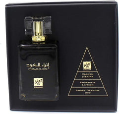 Rihanah Ithrah Al Oud, Natural Spray, Eau-De-Perfume 100ml (3.4 FL. Oz), Unisex Perfume, Imported Fragrance Made in Dubai UAE