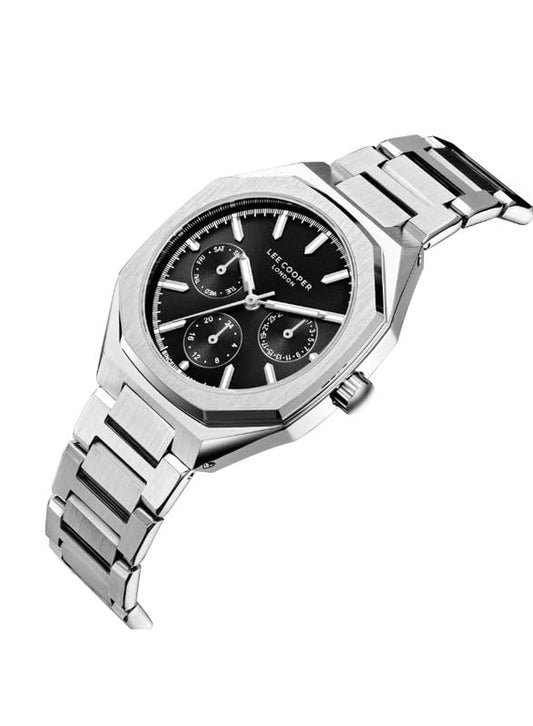LEE COOPER Women's Watch, Multi Function Display and Mesh Strap - LC08046.350, Silver