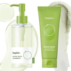beplain Mung Bean Double Cleansing Duo, Oil 6.76 & Face Wash 5.07 fl oz