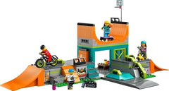 LEGO 60364 City Street Skate Park Set, Toy For Kids Aged 6 Plus Years Old with BMX Bike, Skateboard, Scooter, In-Line Skates and 4 Skater Minifigures to Perform Stunts, 2023 Set