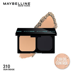 Maybelline New York Ultimate Powder Foundation For All Skin Types, Full Matte Coverage, Spf44, 24H Oil Control, Fit Me,Shade 310, 9G, Pack Of 1