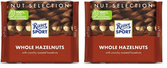 Ritter Sport Whole Hazelnuts Chocolate - 100 g (Pack of 2)