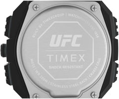 Timex UFC Men's Shock Oversize 50mm Watch - Black Strap Digital Dial Black Case, Black, - Black/Digital/Yellow Digital