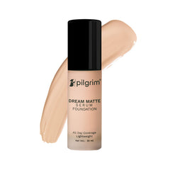 Pilgrim Medium Classic Nude Serum Liquid Foundation, Matte & Poreless,30 ml | Foundation for face make up infused |Water-Resistant,All Day Coverage|All Skin Types
