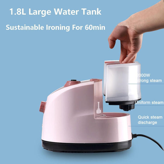 INGUNAR Garment Steamer for Clothes, 2000W With Height Adjustable Ironing Board, 40 Second Heating Time, Heat Insulated Steam Hose