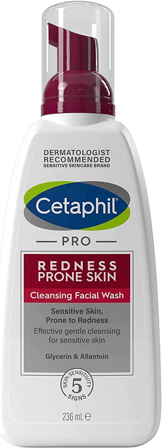 Cetaphil Pro Face Wash, 236ml, PRO Cleansing Facial Wash, For Sensitive & Redness Prone Skin