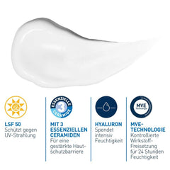 CeraVe AM Facial Moisturising Lotion SPF50 with Ceramides & Vitamin E for Normal to Dry Skin 52ml