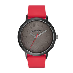 Skechers Men's Ardmore Quartz Metal and Silicone Casual Sports Watch - Ardmore Black/Red