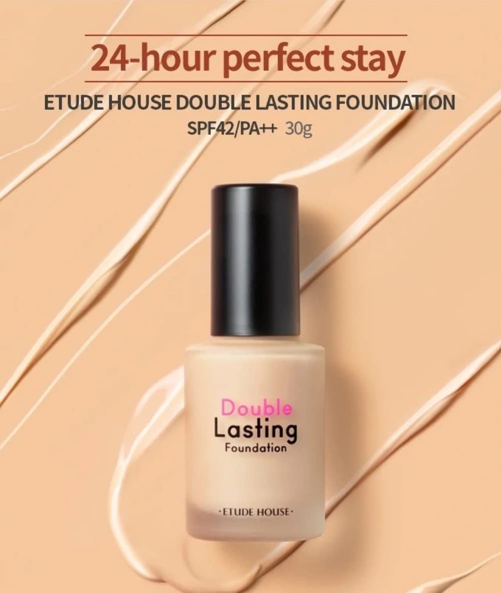 ETUDE HOUSE Double Lasting Foundation, Spf 34 Pa++, Rosy Pure, 30 gm