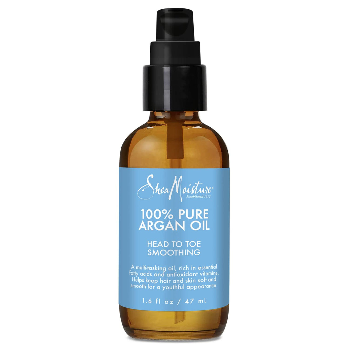 Shea Moisture 100% Pure Argan Oil for Head-to-Toe Smoothing, 1.6 oz