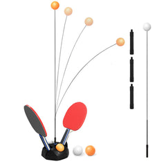Table Tennis Trainer with 1.15M Elastic Soft Shaft, Leisure Decompression Sports 2 Table Tennis Paddle, Set Table Tennis Trainer Indoor or Outdoor Play
