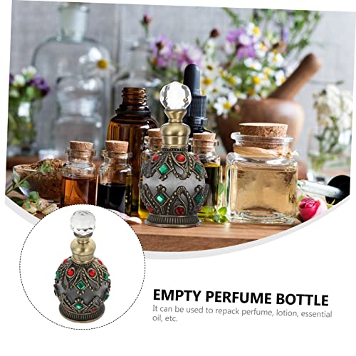 FOMIYES Essential Oil Bottle Mini Perfume Bottle Vintage Glass Perfume Vial Arabian Perfumes for Women Essence Glassy Perfume Container Travel Crystal Aromatherapy Glass Bottle