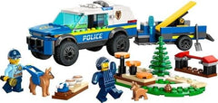 LEGO City Mobile Police Dog Training 60369, SUV Toy Car with Trailer, Obstacle Course and Puppy Figures, Animal Playset for Boys and Girls Ages 5 Plus