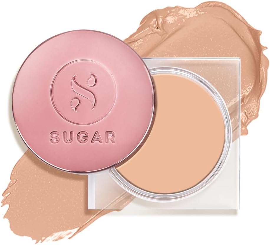 SUGAR Cosmetics Mettle Cream To Powder Foundation | Full Coverage & Matte | 12gm - 15 Cappuccino (Light, Cool Undertone)