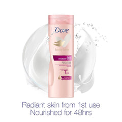 Dove Body Love Care Lotion, for glowing and radiant skin, Care + Radiant Glow, with Ceramide Restoring Serum and natural glow enhancing minerals, 427822, 446.0 grams, 400.0 milliliters, 1.0 count, 1