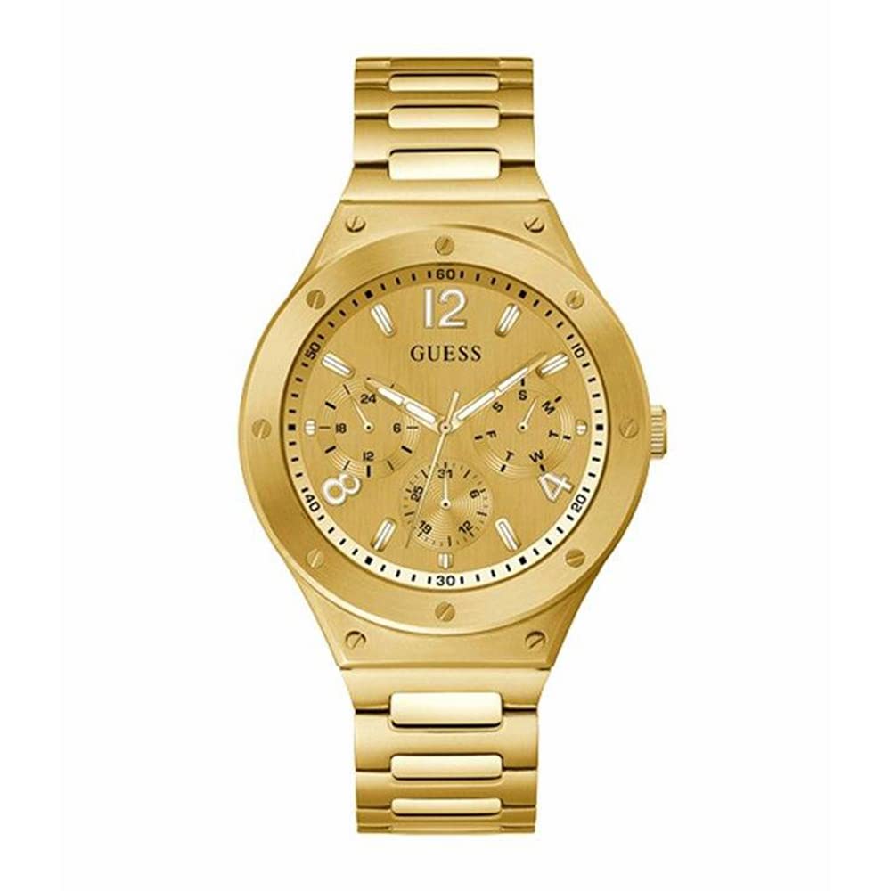 GUESS US Men's Gold-Tone Multifunction Watch, one