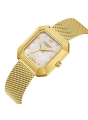 LEE COOPER Women's Watch, Analog Display and Mesh Strap - LC08027.120, Gold