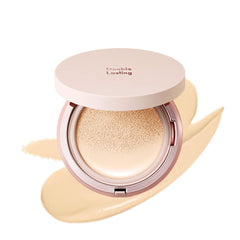 ETUDE Double Lasting Cushion Glow (17C1 Light vanilla) (21AD) | 24-Hours Lasting Cushion with a Radiant Natural Finish