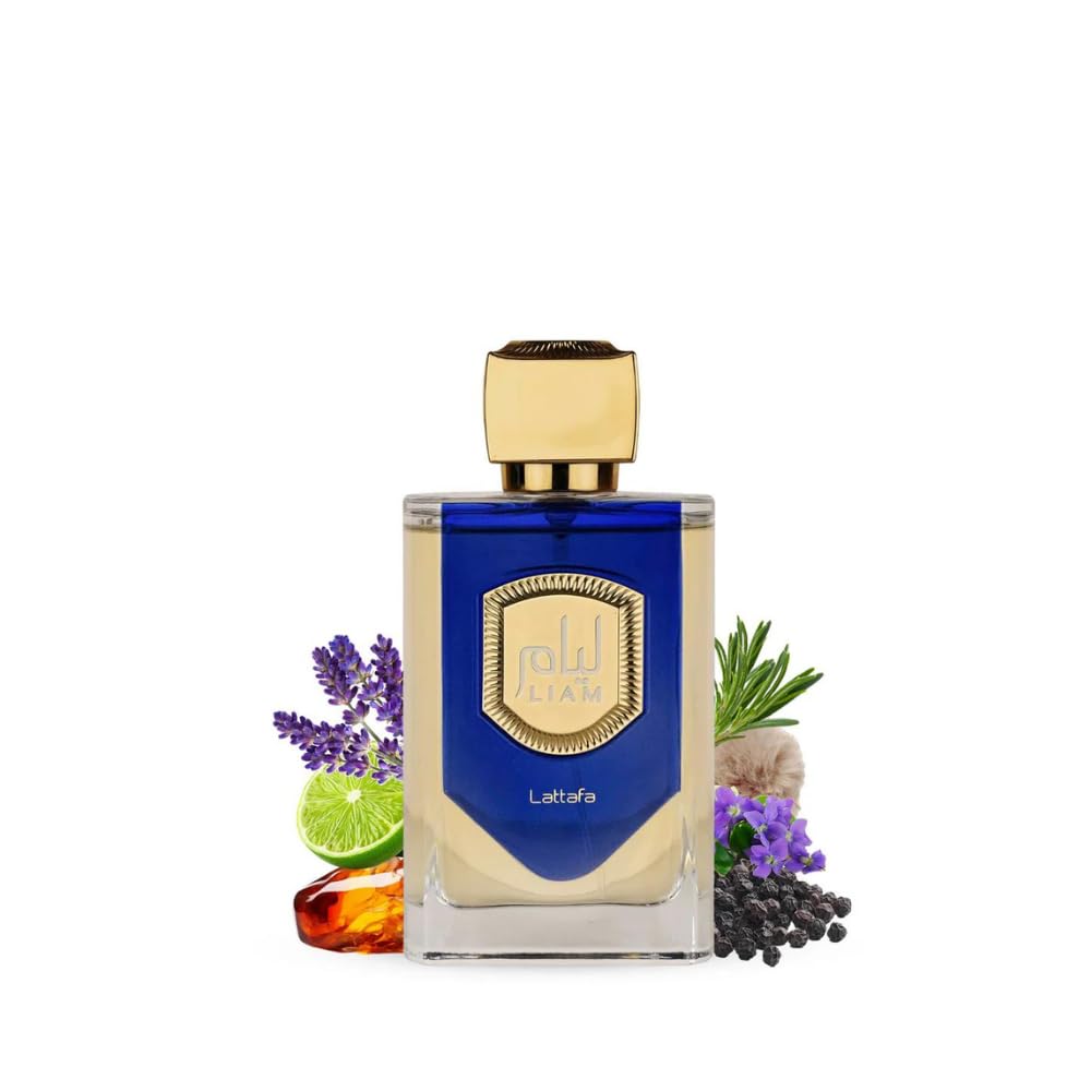 Lattafa Liam Blue Shine Eau de Parfum Spray for Unisex - 3.4 Ounce