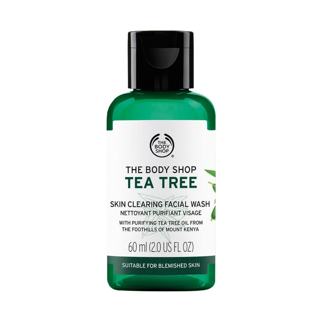 The Body Shop Tea Tree Skin Clearing Facial Wash – Purifying Vegan Face Wash For Oily, Blemished Skin- 60ml