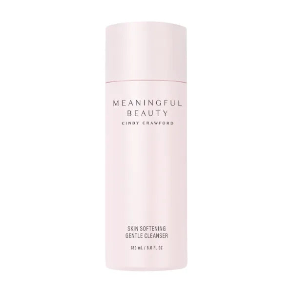Meaningful Beauty Skin Softening Gentle Cleanser, Non-Foaming Face Wash Cream for Hydration and Smoothness, Anti-Aging Skincare Facial Cleanser for Women with All Skin Types, Fragrance Free, 6 Fl Oz