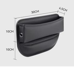 EOPTIFY Leather Car Seat Gap Filler And Seat Storage Box, Side Car Seat Organizer For Phone Glasses, Card And Car Key - Universal Car Gap Filler For Small Items, Automotive Interior Accessories