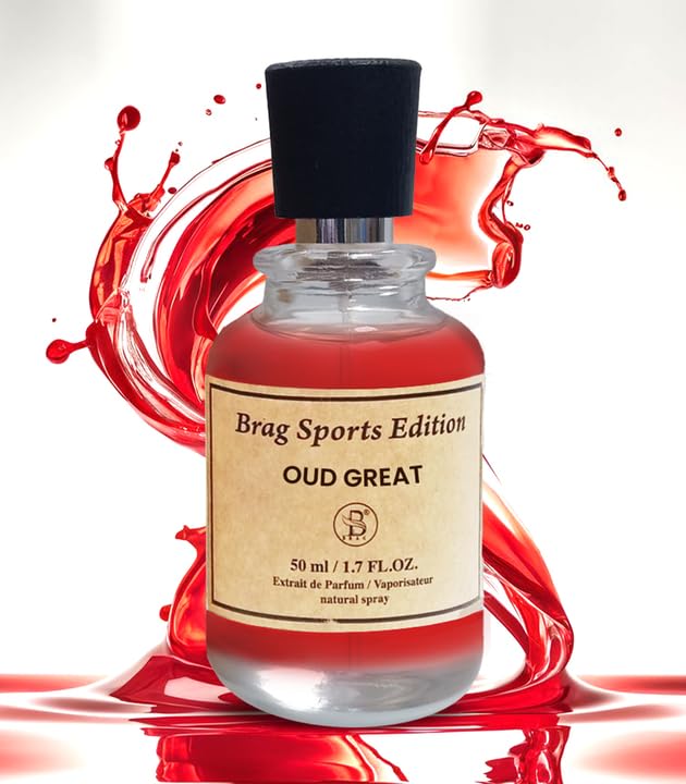 Brag Sport Edition Oud Great 1707 Extrait De Parfum 1.7 OZ | Perfumes for Men | Long Lasting Arabic Perfume | Perfect Men’s Fragrances for Special Occasions | Oud Perfume for Men | عطر رجالي | عطور