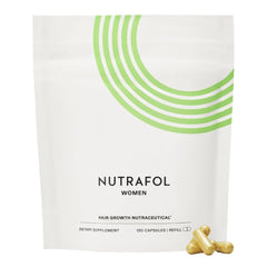 Nutrafol Women Hair Growth Supplement. Clinically Proven for Visibly Thicker, Stronger Hair (1 Month Supply [Refill Pouches]) (1 Refill Pouch)