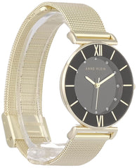 Anne Klein Women's Glitter Accented Mesh Bracelet Watch