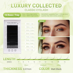 NAGARAKU Luxury Collected Classic Individual Eyelashes (C - 0.07-12mm)