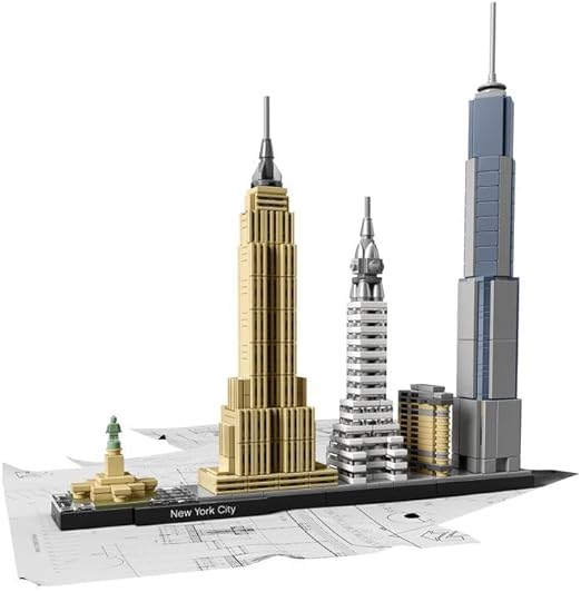 LEGO 21028 Architecture New York City Skyline, Collectible Model Kit for Adults to Build, Creative Activity, Home Decor Gift Idea for Men, Women, Husband, Wife, Him or her