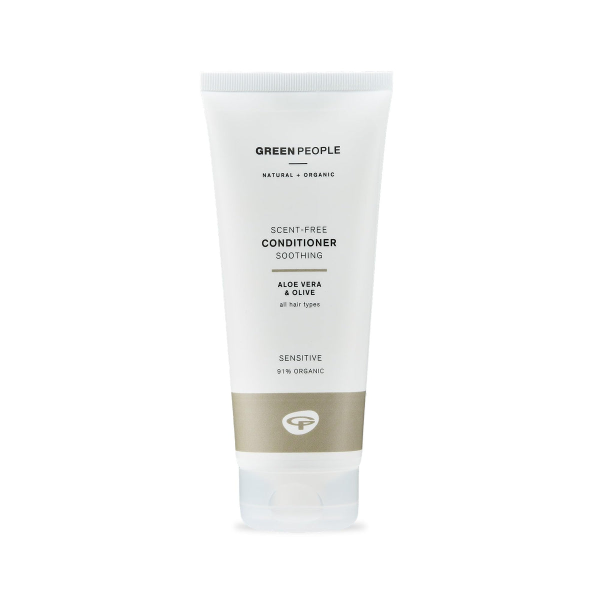 Green People Scent Free Conditioner For All Hair Types With Aloe Vera & Olive - Silicone Free, Organic, Vegan - 200ml