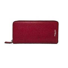 Michael Kors Men's Warren Tech Zip Around Wallet, Saffiano Leather - Malbec