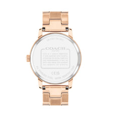 COACH WOMEN'S ROSE GOLD DIAL IONIC PLATED ROSE GOLD STEEL BRACELET WATCH - 14503076