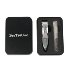 BesTi4Uoo Professional Nail Clipper Set for Men and Women - Precise Trimming and Grooming Tool (silver clipper)