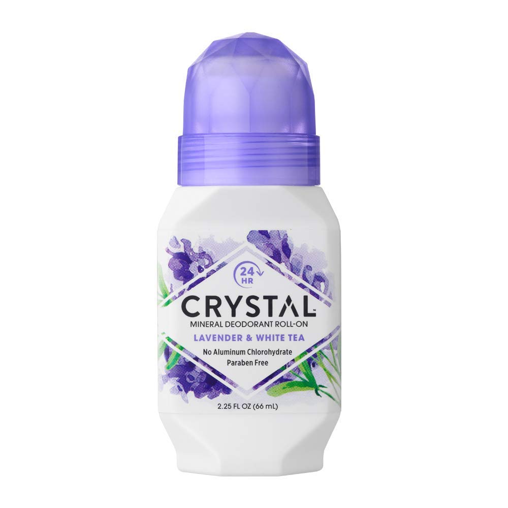 Crystal Essence Mineral Deodorant Roll On Lavender & White Tea 2.25 Oz Pack of 10 Multi