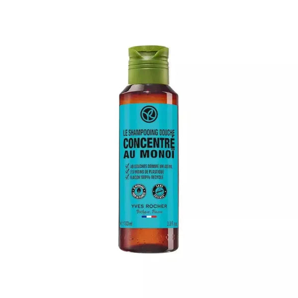 Yves Rocher Concentrated Moisturizing Monoi Shower and Bath Body Gel - 100 ml / 3.3 fl.oz