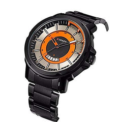 Curren Men's Black Dile Stainless Steel Watch 8229