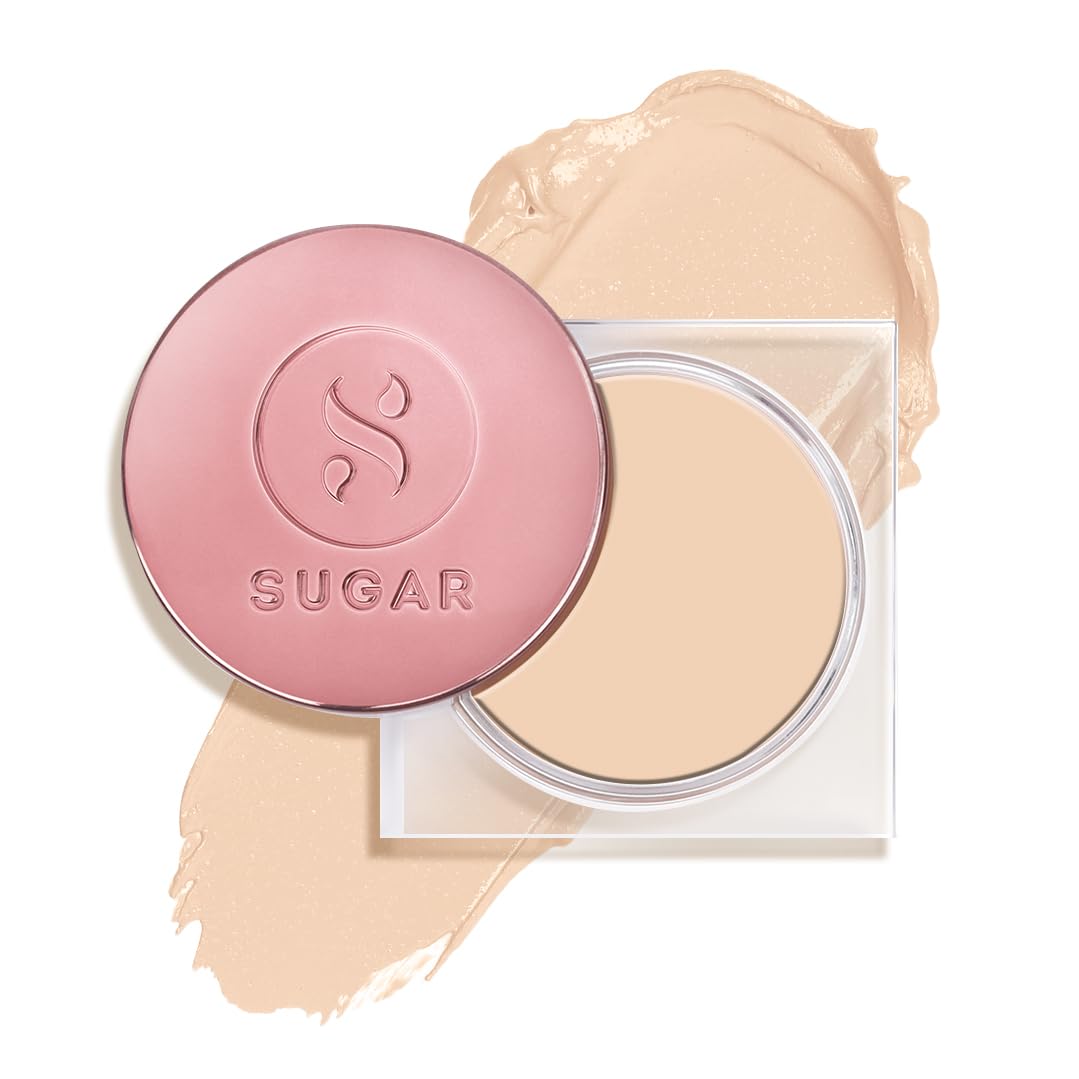 SUGAR Cosmetics Mettle Cream To Powder Foundation | Full Coverage & Matte | 12gm - 07 Vanilla Latte (Fair, Golden Undertone)