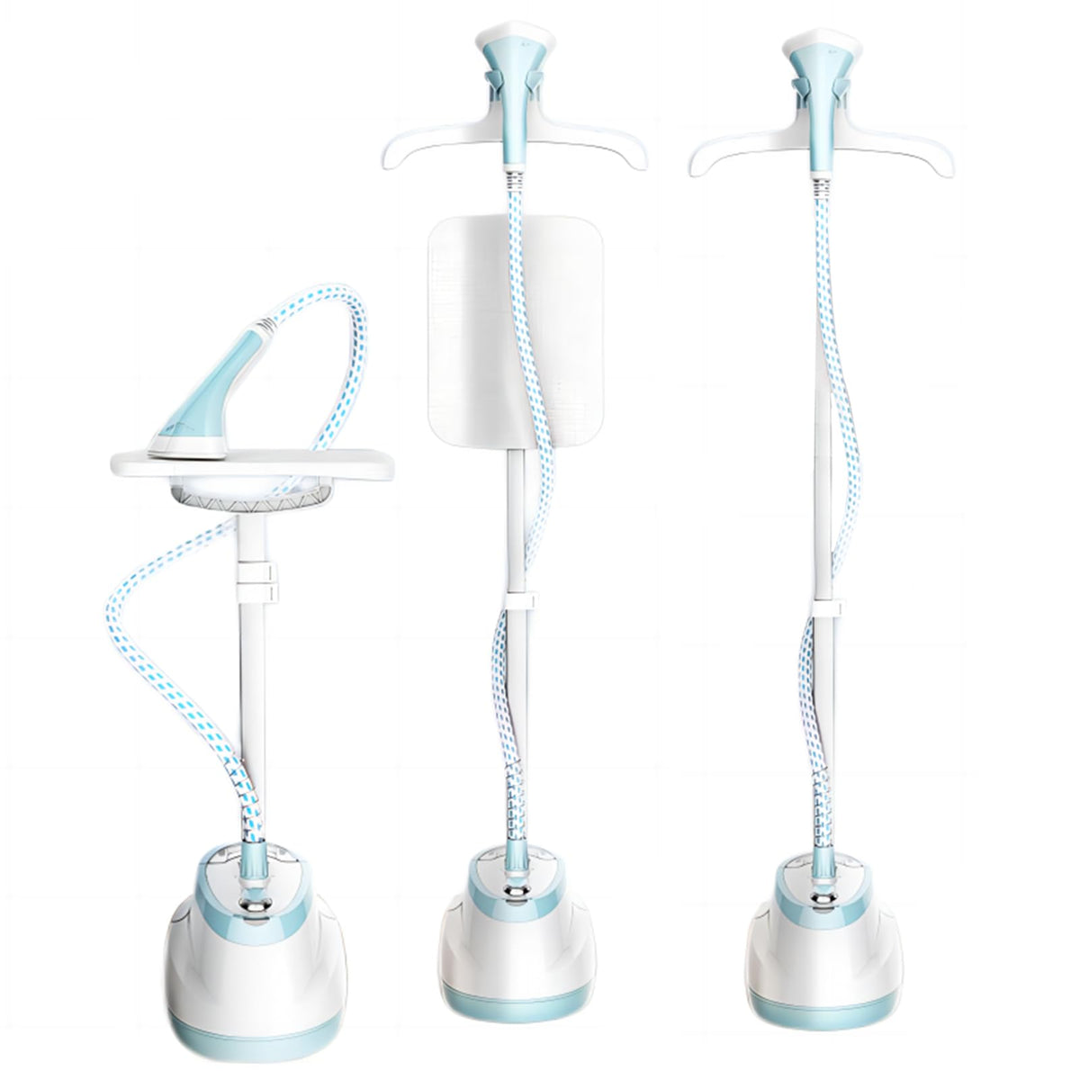 High Power Garment Steamer (1800W) with 98° Steam, 1.6L Tank, and Ironing Board - Adjustable Ten Speed Temperature Control for Home & Office