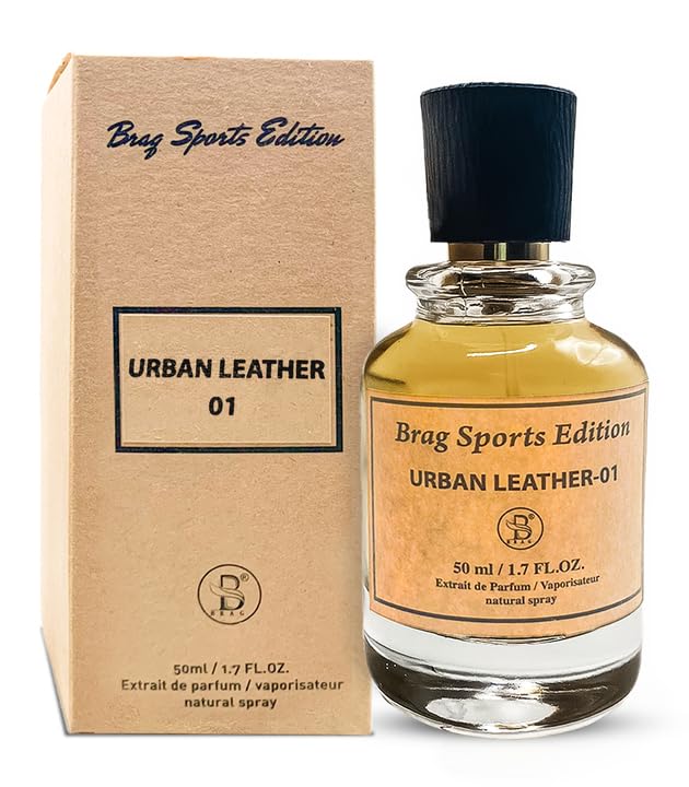 B Brag Sports Edition Urban Leather 01 50 ml | Unleash Best Long Lasting Arabic Perfumes for Men | Extrait De Parfum | Luxurious Men’s Fragrances | Suitable for Every Occasion | عطر | عود رجالي