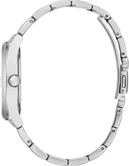 Guess GW0047L1 Aura Stainless Steel Analogue Watch for Women, Black/Silver