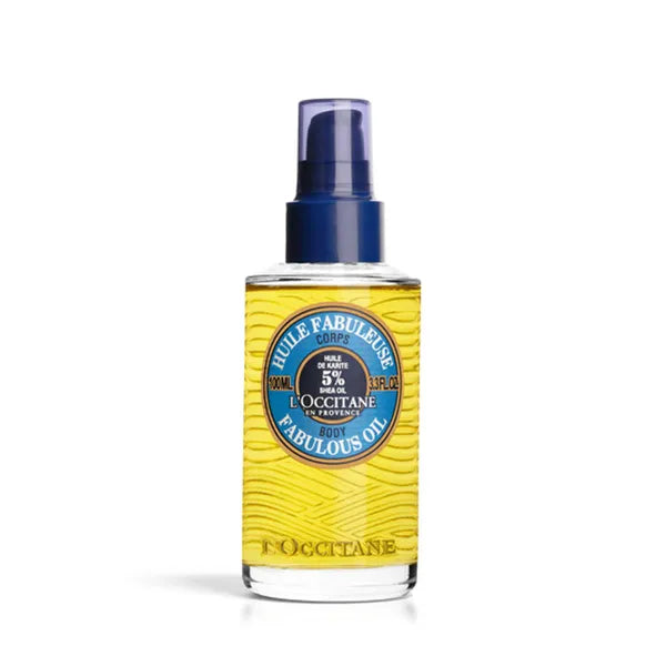 L'Occitane Shea Body Fabulous Oil with 5% Shea Oil , Moisturizes and Natural- 3.30 fl oz