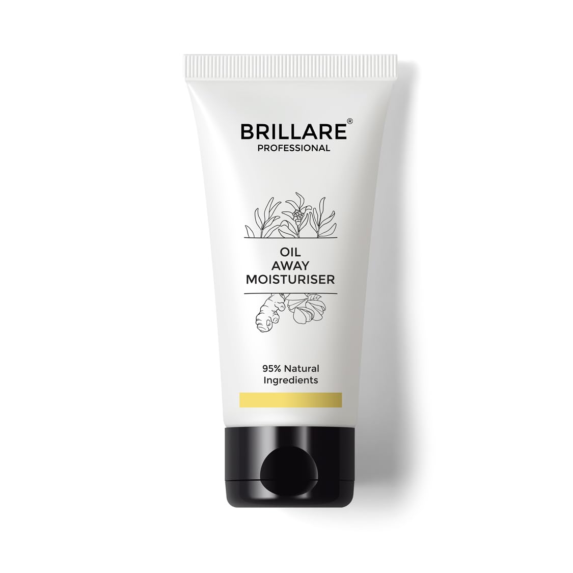 BRILLARE Professional Oil Away Natural Moisturiser With Tea Tree and Turmeric, For Oily Acne Prone Skin, (50 ML)