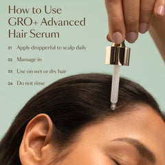 VEGAMOUR GRO+ Advanced Hair Serum for Improving Hair Density, Reduces Shedding and Promotes a Healthy Scalp, 3 pack