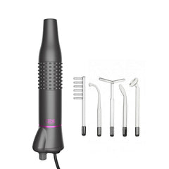 GESS Dars High Frequency Stick with 5 HF Sticks, Argon and Neon Gas, Darsonval Face Care, Acne, Hair Loss, Wrinkle Reduction, Cosmetic Device for Skin Care System, Beautiful Face Without Acne