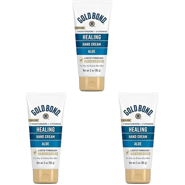Gold Bond Ultimate Intensive Healing Hand Cream with Aloe 3 oz (Pack of 3)